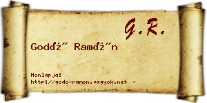 Godó Ramón névjegykártya